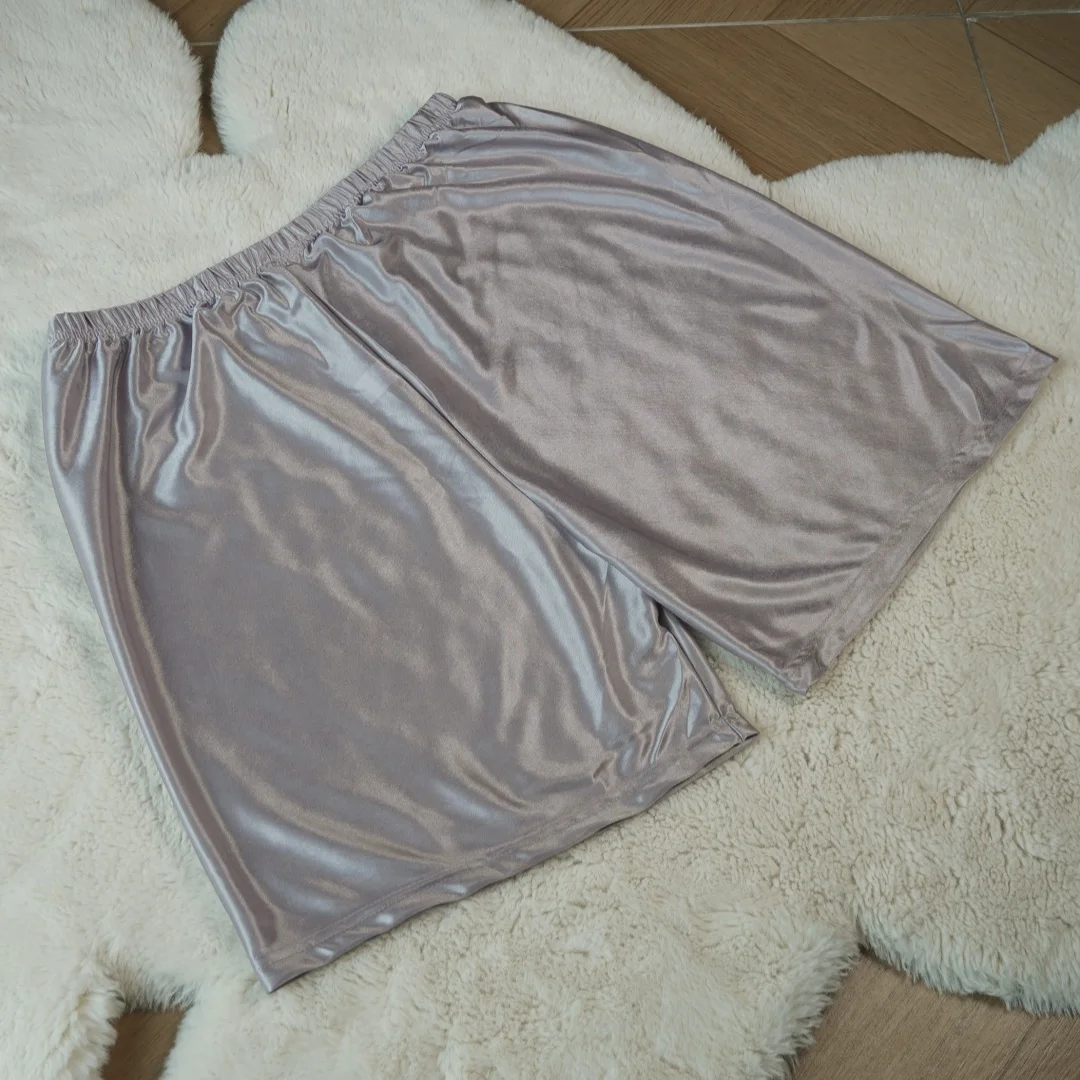 1Pc Ice Silk Men's Summer Breathable Sleeper Pants with Elastic and Comfortable Fit, Fashionable and Versatile, Casual,
