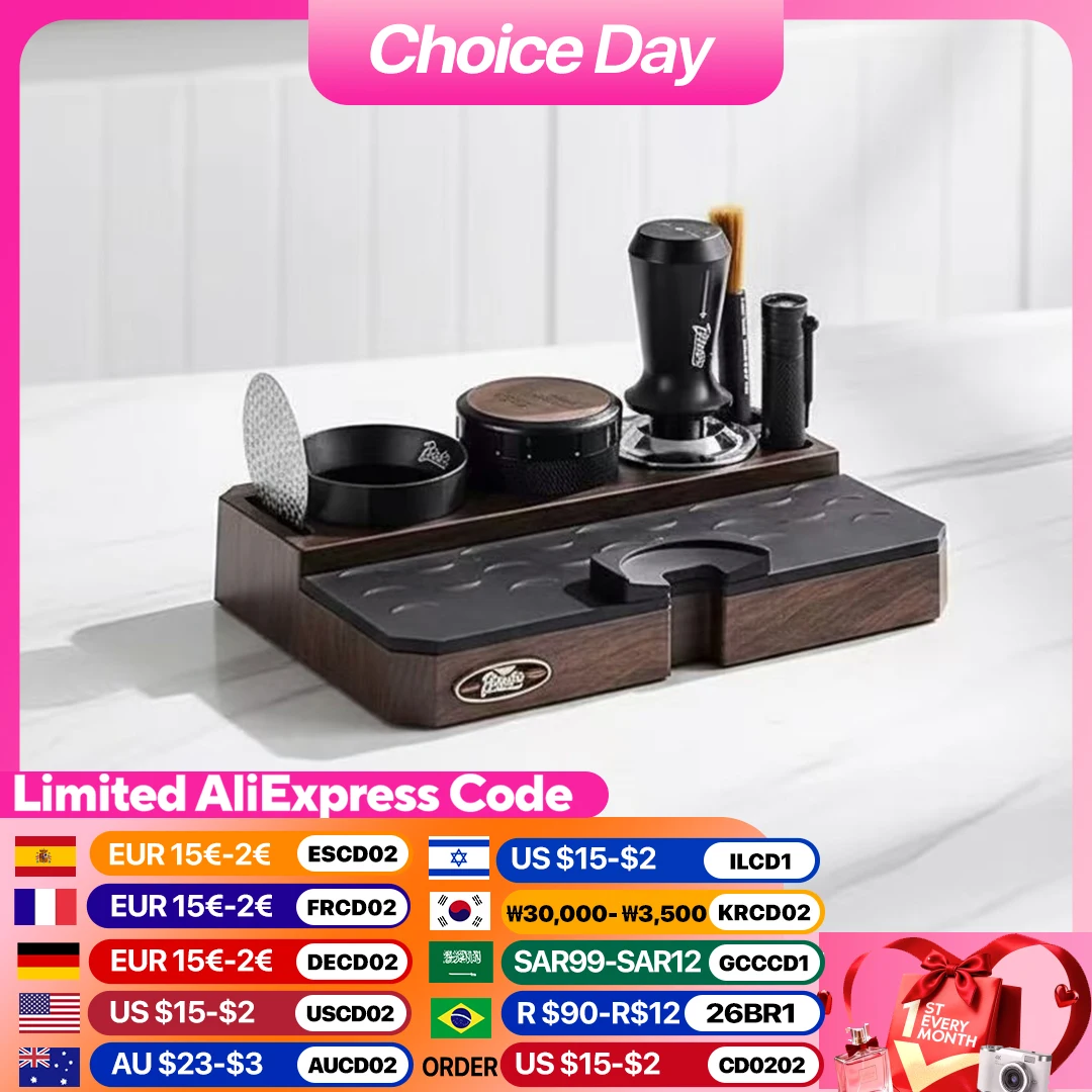 51-58mm ABS Kaffee Siebträger Halter Kaffee Filter Rack Espresso Tamper Matte Stehen Cafe Werkzeuge Kaffee Zubehör für barista