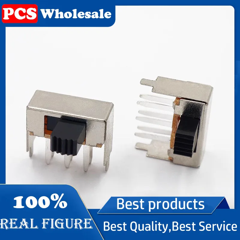

SK-22F03 Two-speed toggle switch 6-pin horizontal side pull two fixed feet 2-speed audio power amplifier power switch