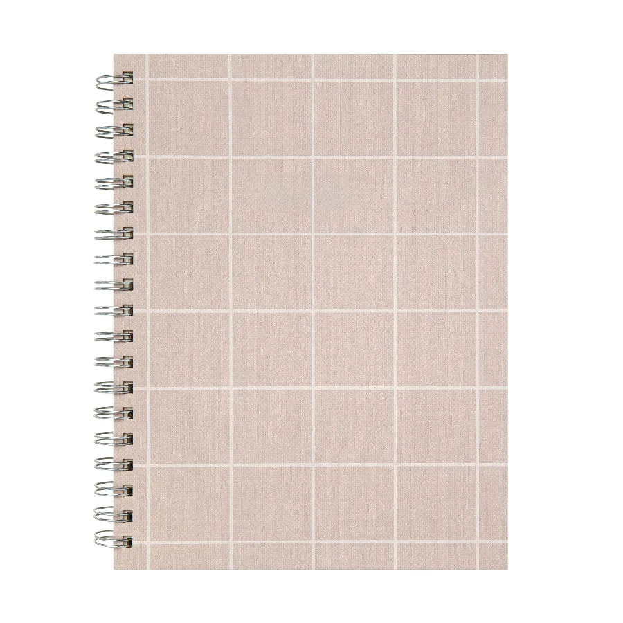 

Mintgreen Spiral Bound Notepad - Checked Tan - 7.4" x 9.7"
