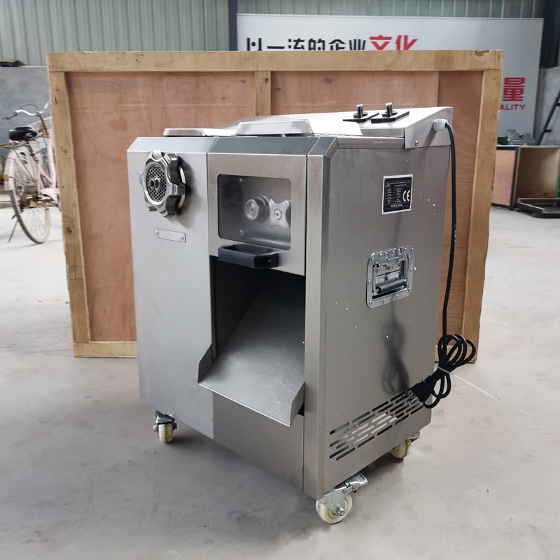 Мясорезка, быстрая мясорубка, электрическая коммерческая слайсер, полностью автоматическая машина для нарезки кубиками, кубик из нержавеющей стали