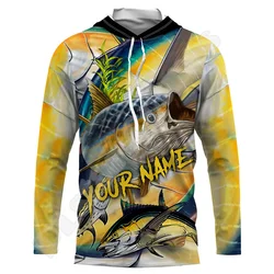 Tuan Fishing Mahi Fisher Tattoo chándal Retro Harajuku 3D Print, ropa de calle informal, chaqueta divertida, sudaderas con capucha K, nombre personalizado, nueva moda