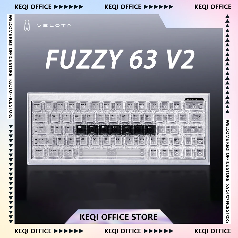 ATK VELOTA FUZZY 60 V2/63 V2 Magnetic Keyboard 8K Gasket Aluminum Alloy RT 0.001mm Low Latency High-End Wired Game Keyboard Gift