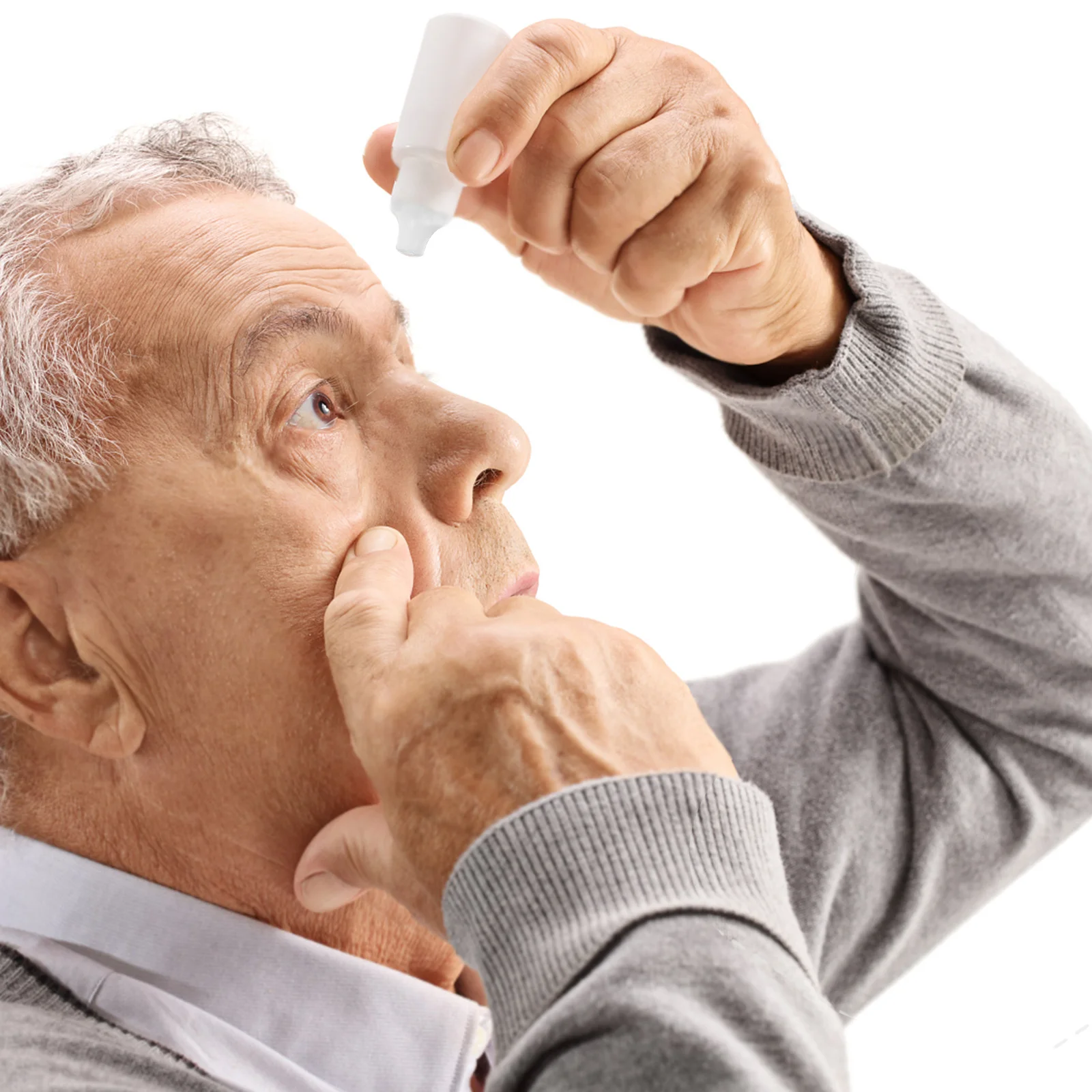 

50 pcs Empty Plastic Squeezable Eye Liquid Bottle Dropper Bottles With Childproof Cap For Eye Drops Liquid Use