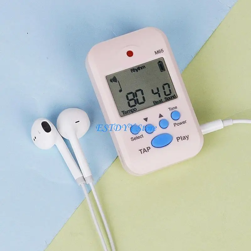 

G6DE Professional Clip on LCD Digital Metronome Small Sports Running Metronome for Guitar Violin Musical Instrument Accessory