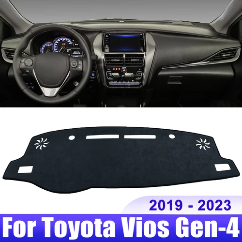 Para Toyota Vios 2019 2020 2021 2022 2023 cubierta para salpicadero de coche alfombrilla para salpicadero parasol almohadilla antideslizante Accesorios