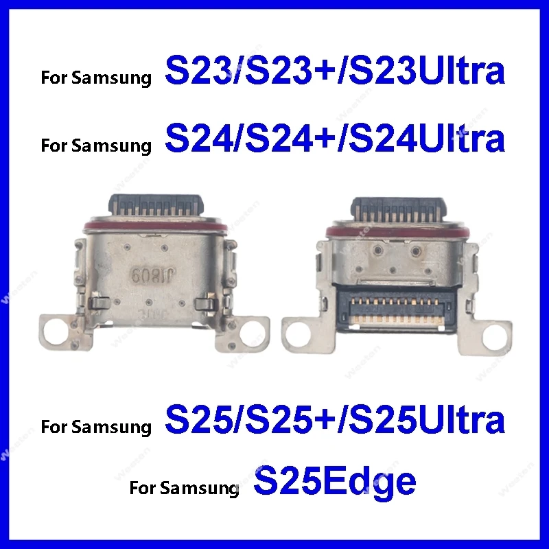 

Phone USB Jack port For Samsung S23 S24 S25 Plus Ultra S25Edge S23+ S24+ S25+ USB Charging Port Connector Replace Repair Parts