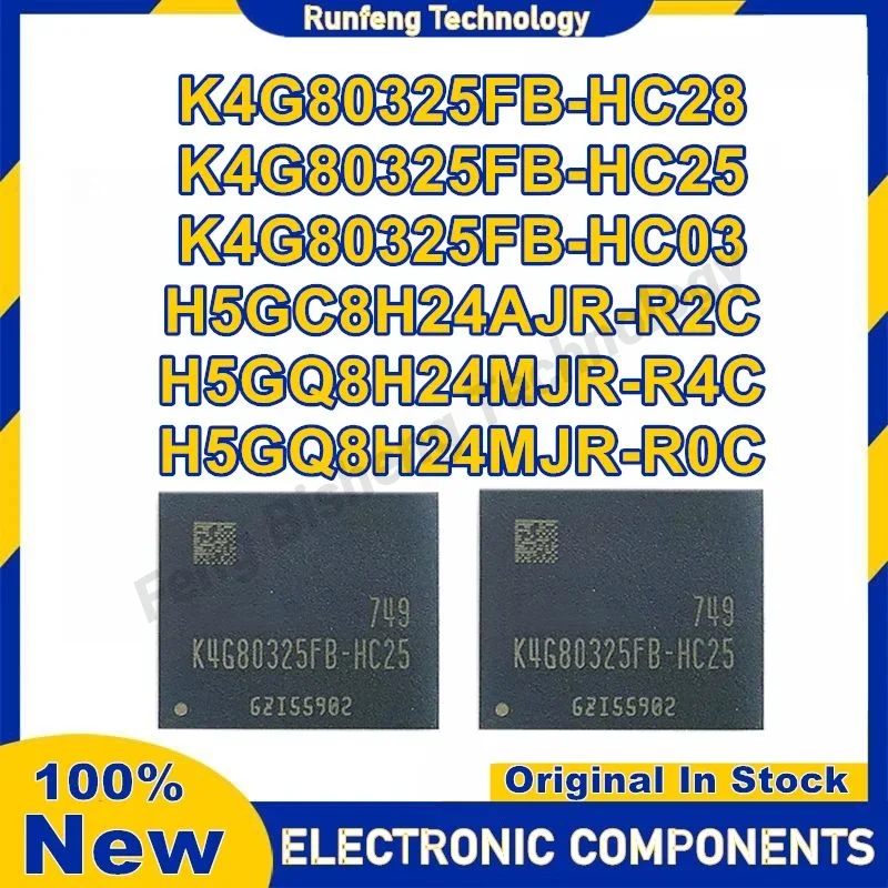 

K4G80325FB-HC28 K4G80325FB-HC25 K4G80325FB-HC03 H5GC8H24AJR-R2C H5GQ8H24MJR-R4C H5GQ8H24MJR-R0C 100% новый оригинал на складе