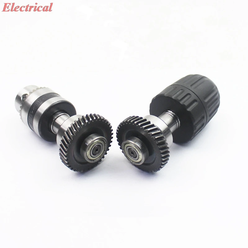 1pc Electric Hand Drill Chuck For Hanchon 6107 High Power Of Gear Assembly 10A Drill Gear Output Shaft Parts