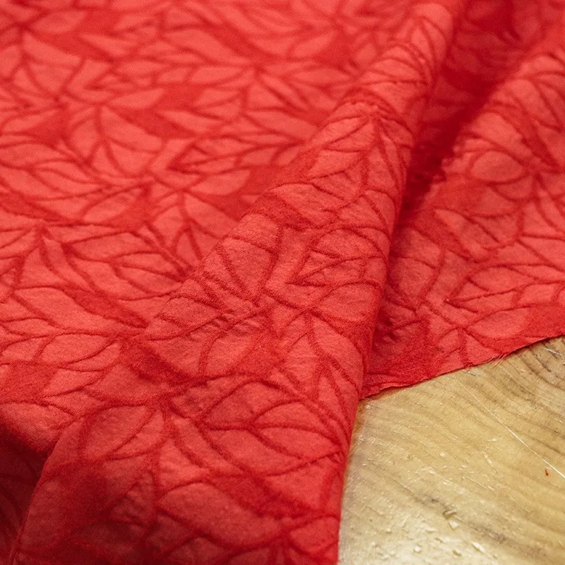 

A heavyweight nylon blended jacquard silk fabric for new Chinese-style clothing designers