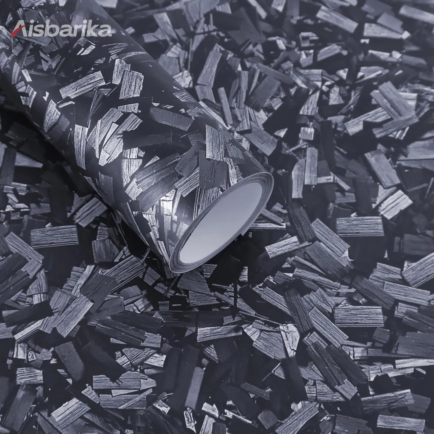 Матовая пленка 1,52*17 м, ПЭТ-материал, кованое углеродное волокно, виниловая пленка для автомобиля, наклейки на автомобиль