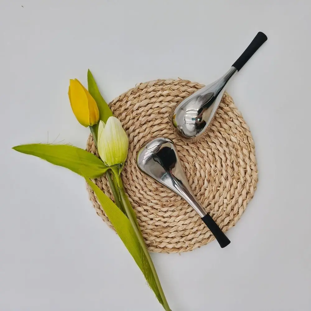 フリーズアイスグローブスプーンマッサージャーむくみ目アイスホッケーローラーゴールド/シルバー抗しわフェイシャルグローブローラースキンケアツール