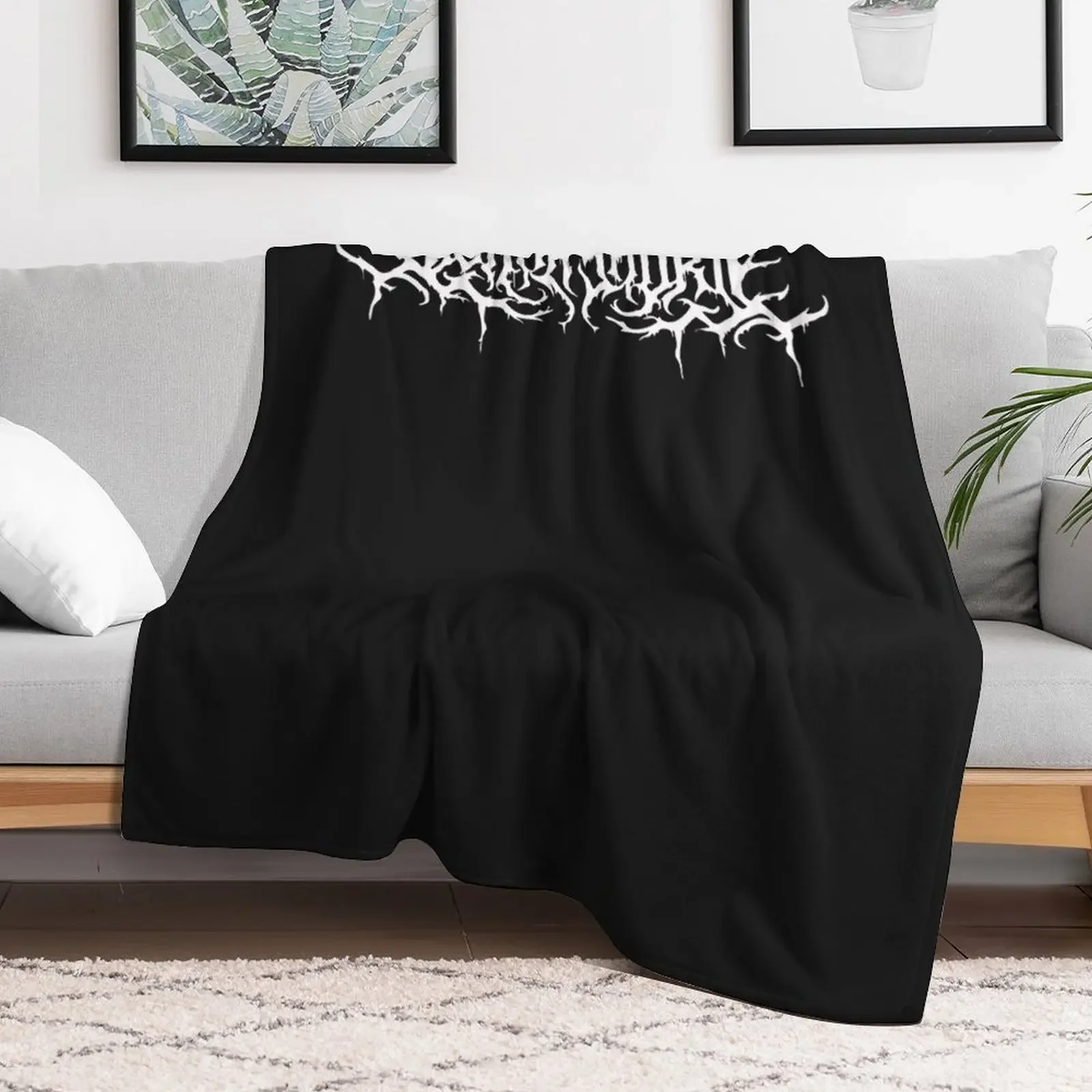Lorna shore logo Throw Blanket Faux Fur Soft Warm Blanket for Bed