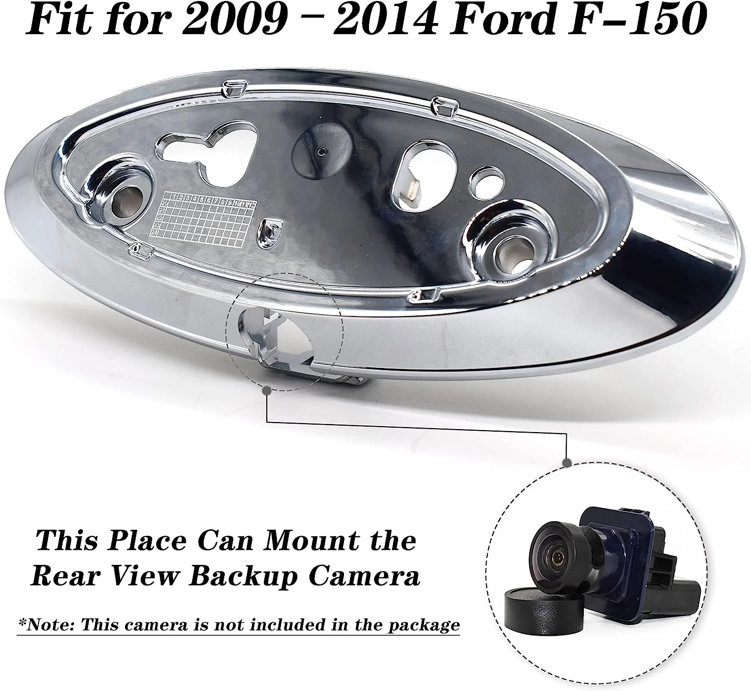 

Tailgate Back Up Camera Housing Bezel For Ford F150 F250 2009-2014 AL3Z-19H511-A