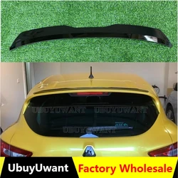 Compatible For Renault Clio MK4 Clio 4 RS 2013-2019 Rear Roof Spoiler Wing Glossy Black Car Tail Decoration Tuning