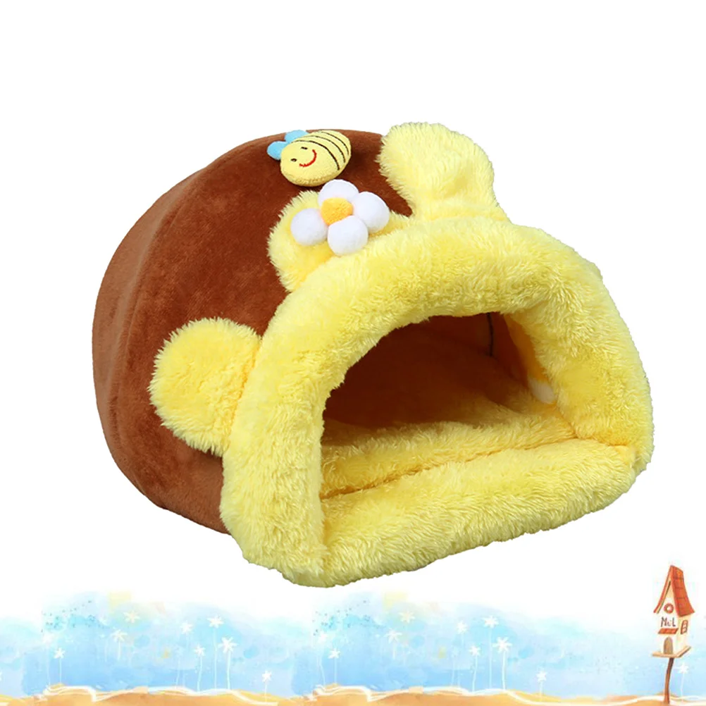 

Pet Winter Bed Small Size Warm Nest for Hamster Guinea Pig Squirrel Soft Comfortable Portable Nest