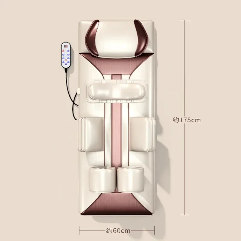 

A Electric Massage Mattress Airbag Kneading Vibrating Mat For Neck Back Leg Moxibustion Therapy Body Waist Relaxation Pain