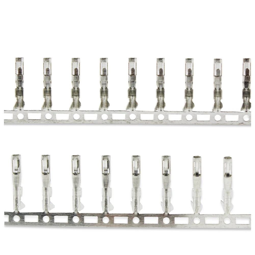 ABGE-400PCS 2.54Mm Pitch Female Pin Connector Jumper Wire Cable Female Pin Crimp Terminal Connector(Female)