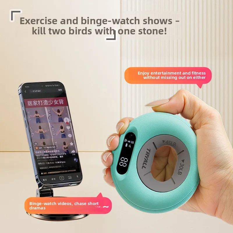 جهاز قوة القبضة الإلكترونية، حلقة قبضة السيليكون للذكور والإناث، مدرب إعادة تأهيل قوة الإصبع، كرة قبضة لتخفيف التوتر