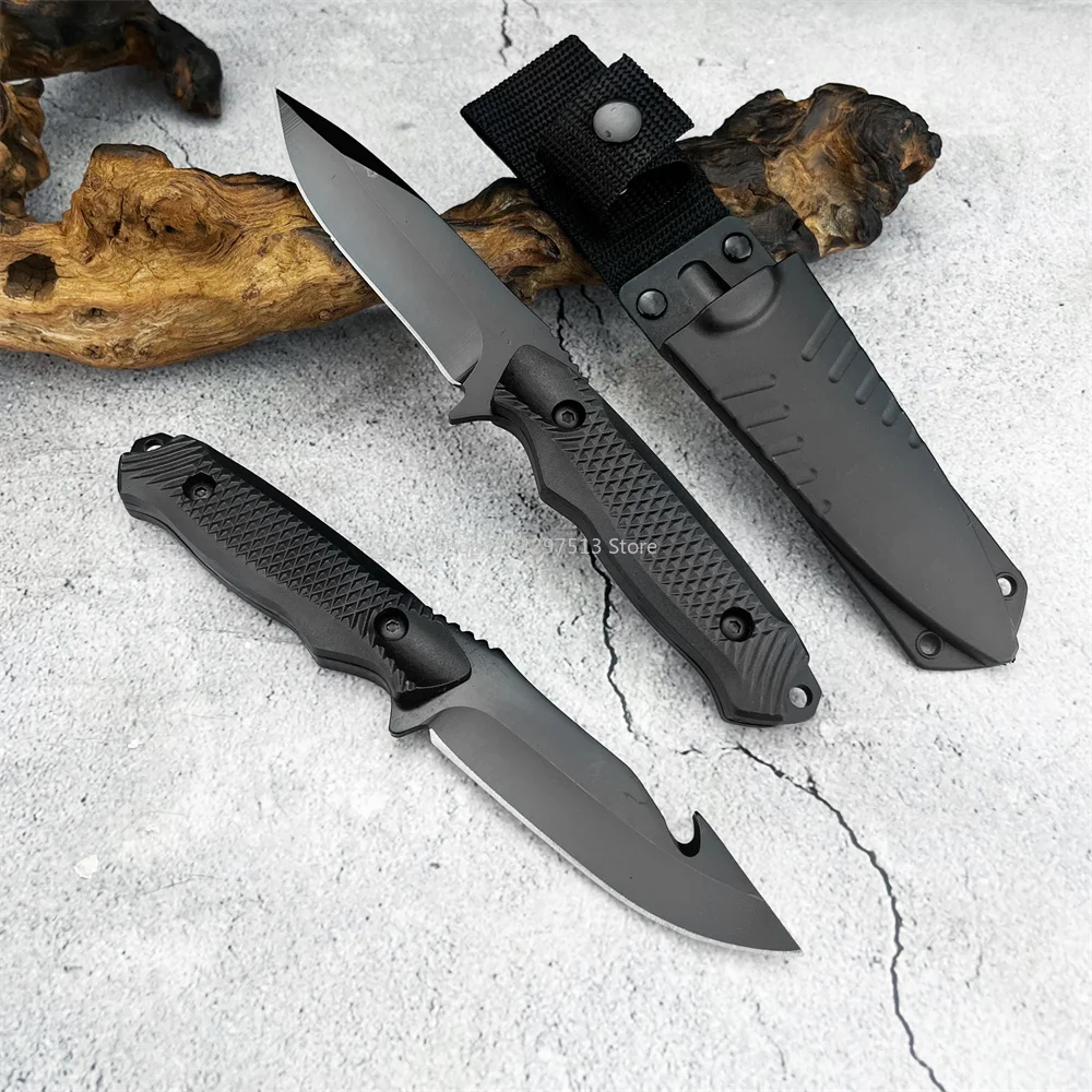 

Fixed Blade Tactical Knife Camping Survival Knife Outdoor Portable Knife High Hardness 5CR13MOV Blade ABS Handle with Scabbard