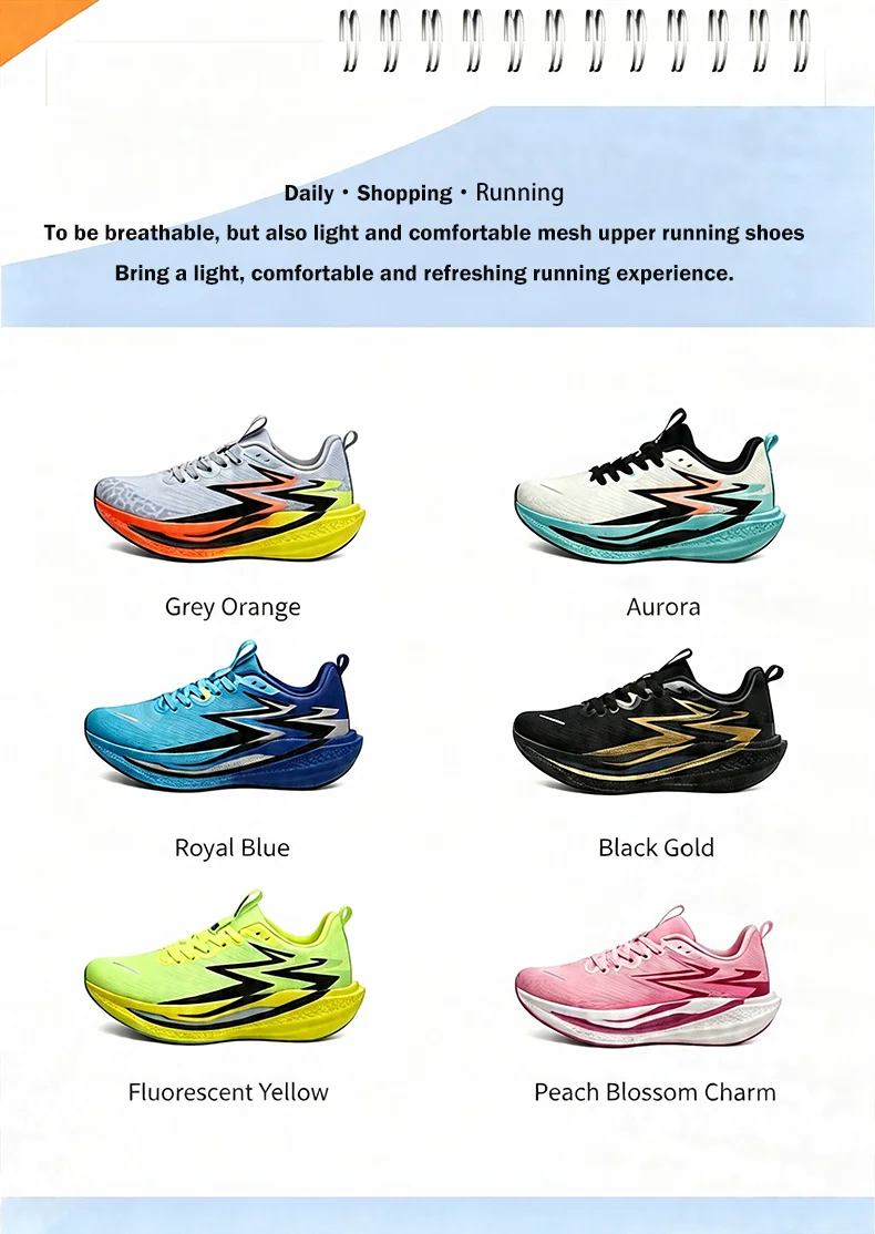 Neue Sportschuhe für Männer Leichte Laufschuhe mit Carbonplatte Atmungsaktive Mesh-Sneaker für Marathonrennen und Leichtathletik-Training – Detail 7