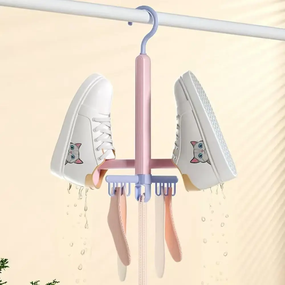 Langlebiges 360° °   Rotation Schuh Trocknen Rack Winddicht Hängen Trocknen Schuh Haken mit Trocknen Clip Schuh Rack