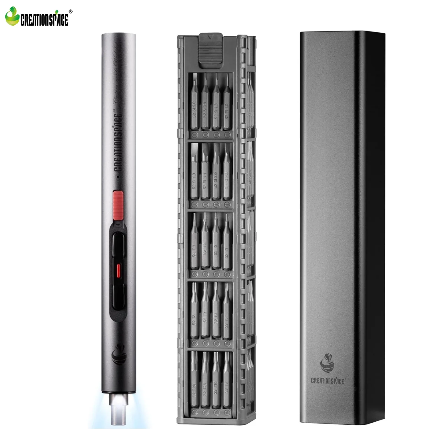 CreationSpace Electric Screwdriver  72 IN 1 Precision Screwdriver Set with 3 Torque Settings for Electronics, Laptop, Camera