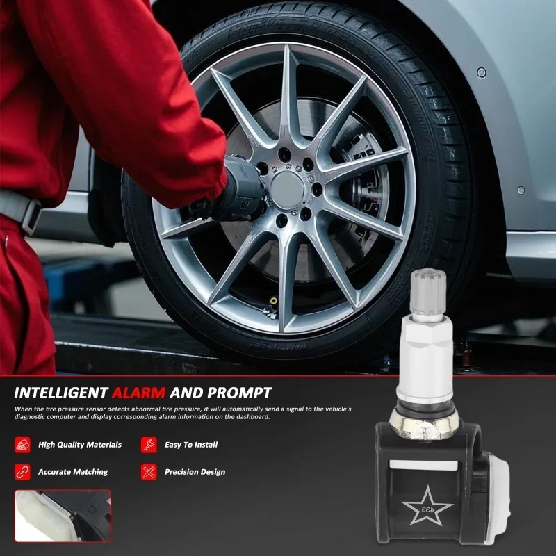 1/4 قطعة TPMS مستشعر ضغط الإطارات 433 ميجا هرتز 36106887147 لمرسيدس بنز VS30 W177 W247 W213 BMW G30 G20 X3 X4 X5 X6 X7 6887140-01 #5