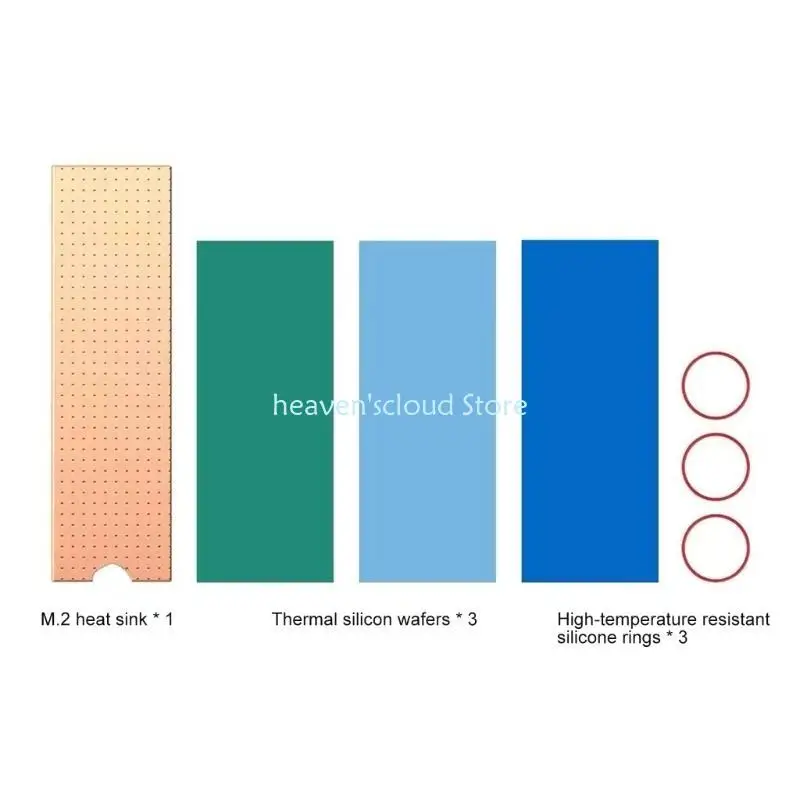 Y88B Thin 2280 M.2 Solid Disk Copper Heatsink ประสิทธิภาพการถ่ายเทความร้อนที่เหมาะสมที่สุดสำหรับ L
