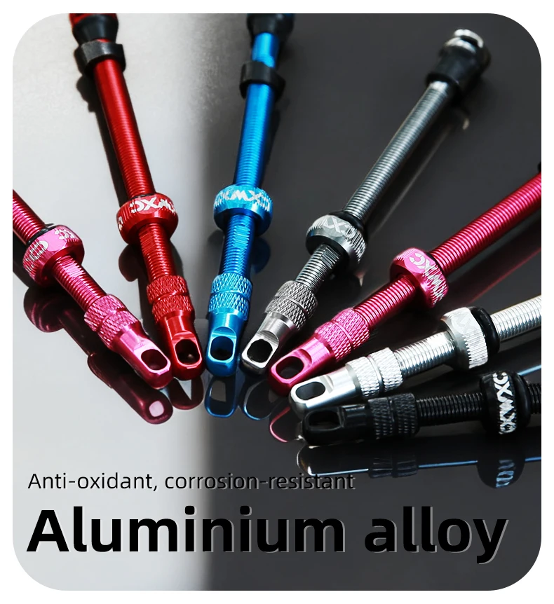 CXWXC 1 Paar Fahrrad Presta Ventil 45/65/85mm Aluminium Legierung Ventil Für Tubeless Straße/MTB/Gravel Fahrrad Felge Ventil Zubehör – Detail 10