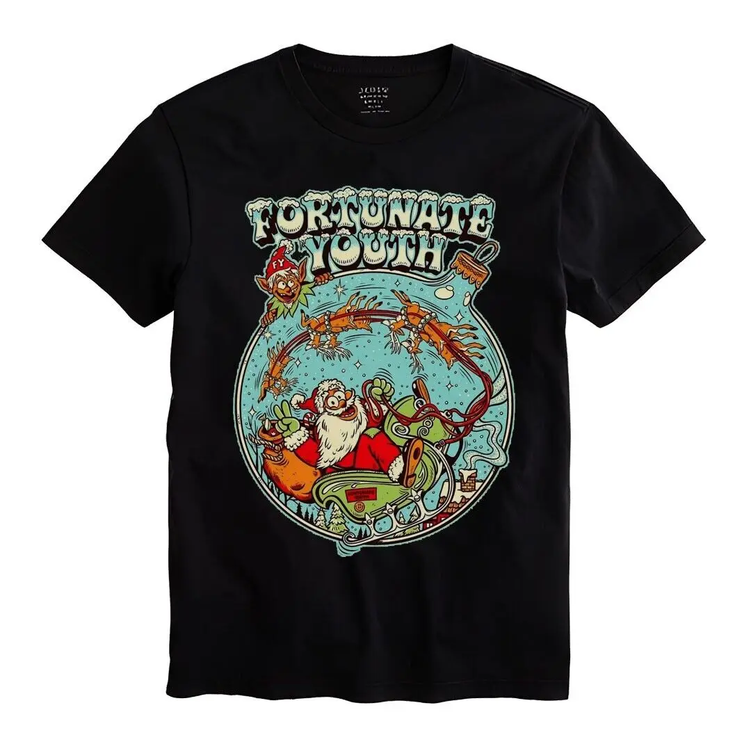 T-shirt Fortunate Youth Men Unisex Black Shirt Size S-5XL