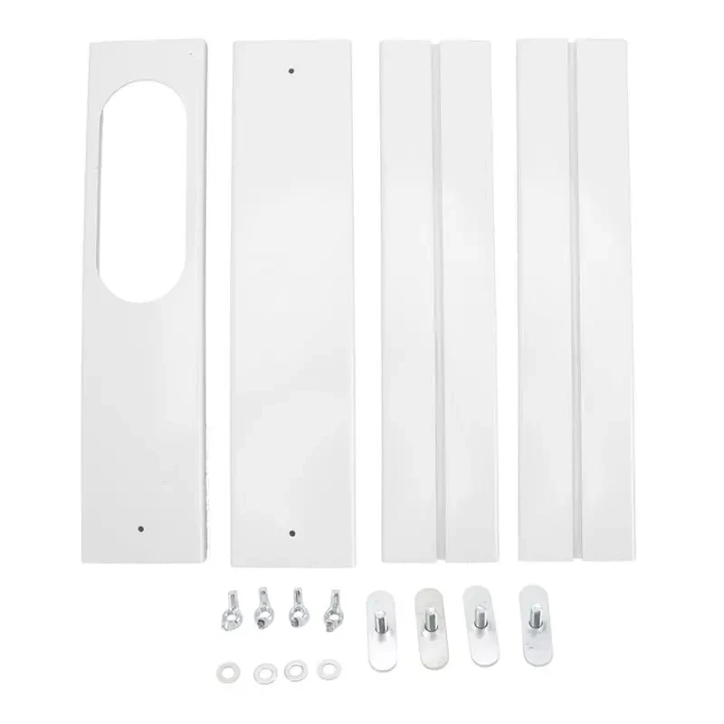 Luftdichtes Fensterbarriereset für mobile Klimaanlage Einheit weiches Stoff Dichtpanel mit Reißverschluss und starkem selbstklebendem Befestigungselement für Hausbelüftung Installation verhindert Heißluftverlust passen – Detail 11