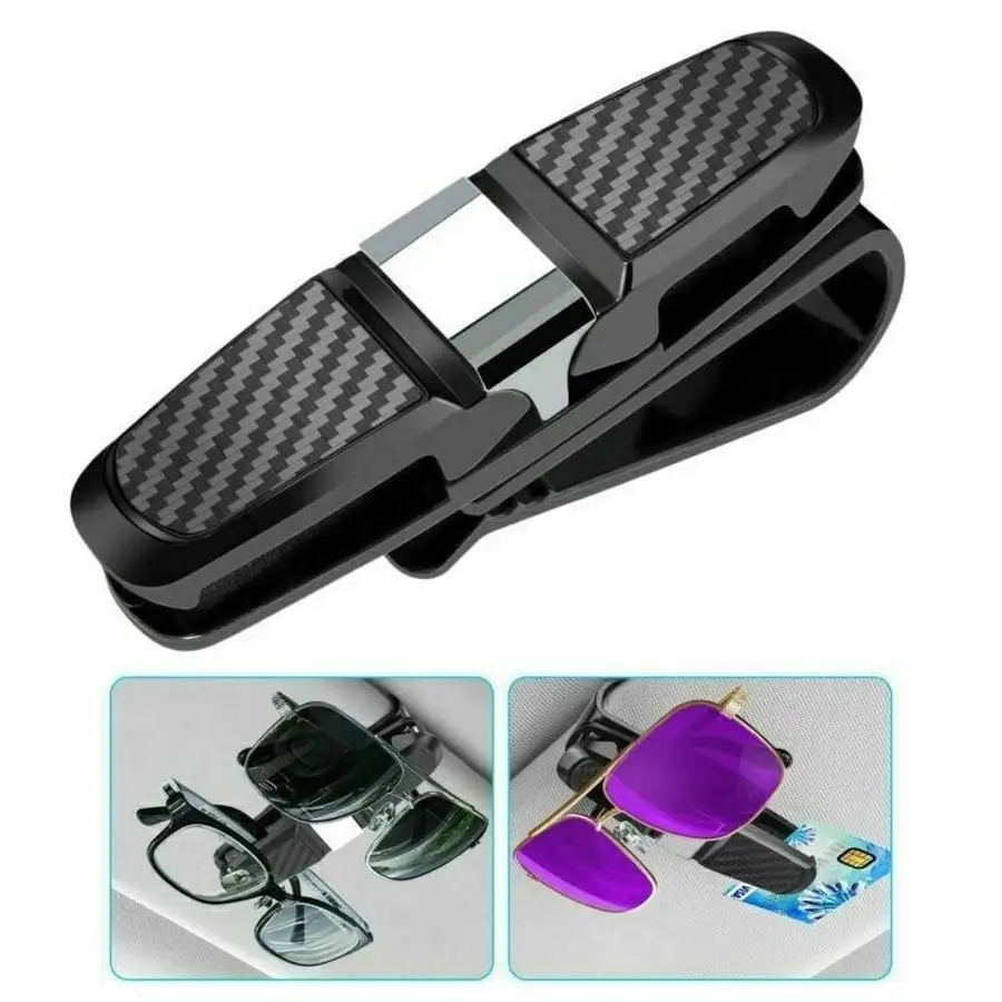 1/5/10/20/50/100pcs Multi-functional Glasses Holders For Car Sun Visor, Glasses Eyeglasses Mount With Ticket Card Clip Love Mini