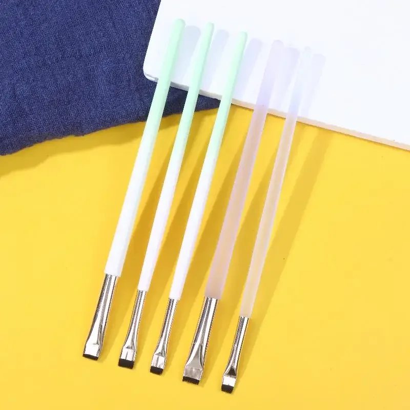 1 Uds. Cepillo plano con mango degradado, herramienta para levantar pestañas permanentes, varilla para permanente, aplicador de pestañas, herramientas y accesorios de maquillaje