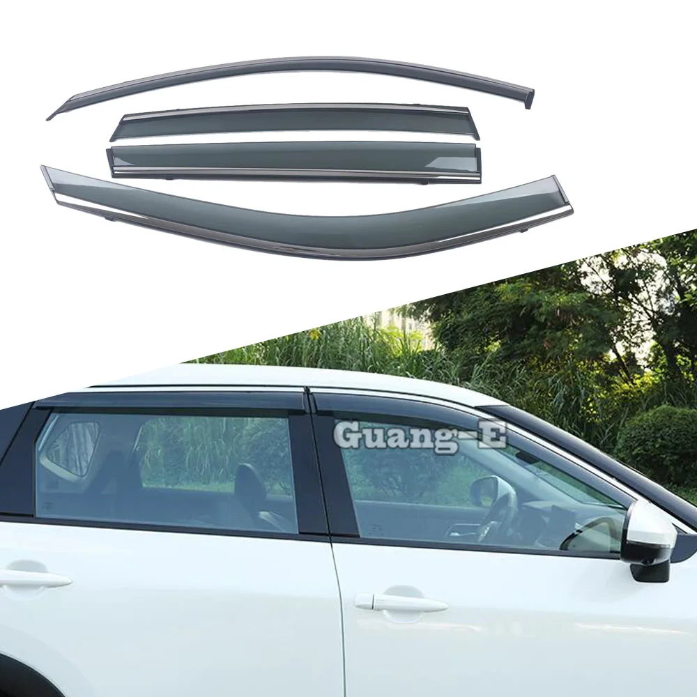 

For Chevrolet Cruze Sedan 2017 2018 2019 2020 2021 Body Styling Plastic Window Glass Wind Visor Rain/Sun Guard Vent Moulding