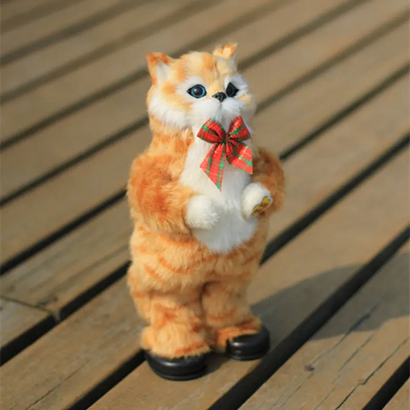 30CM Electronic Plush Cat Toy Music Robot Animal Dance Sing Song Kitty Soft Electric Pet Doll Cute Kids Baby Funny Birthday Gift