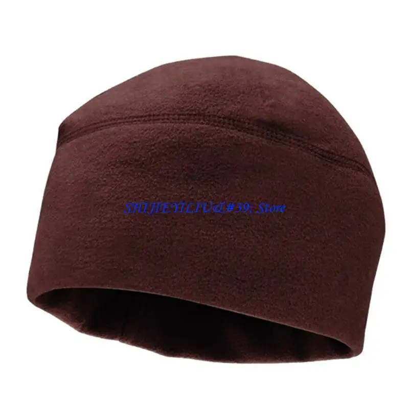 E21F Unisex Winter Color Warm Watch Hat Fleece Thickened Beanie Hat Windproof