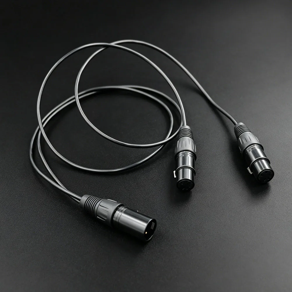 20cmaouyade-xlr-4ピン-1x-ジャック-2x-プラグ-xlr-4ピン-1f2m-マイク-8インチ-スプリッター-オーディオケーブル