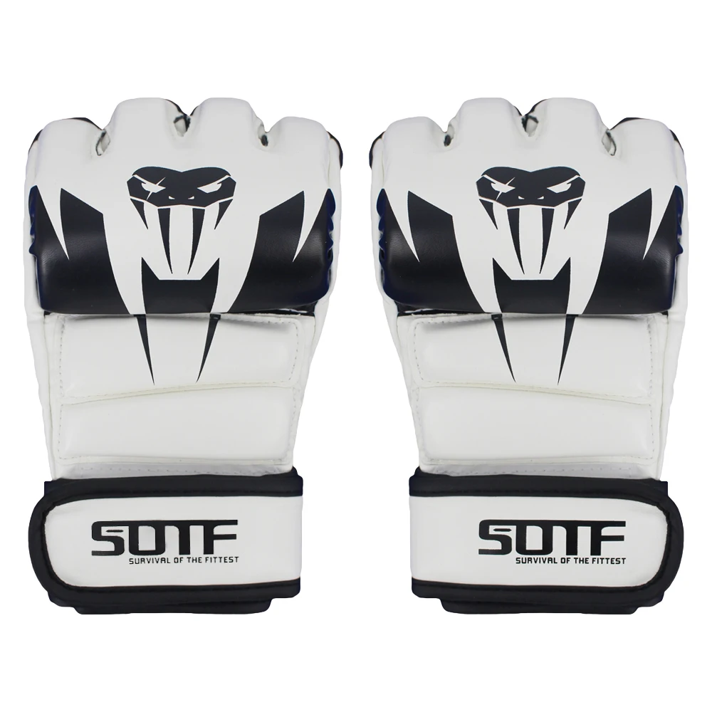 SOTF white MMA Venomous snake Multicolor Boxing gloves MMA gloves Tiger Muay Thai muay thai boxing fight glove Sanda pads box