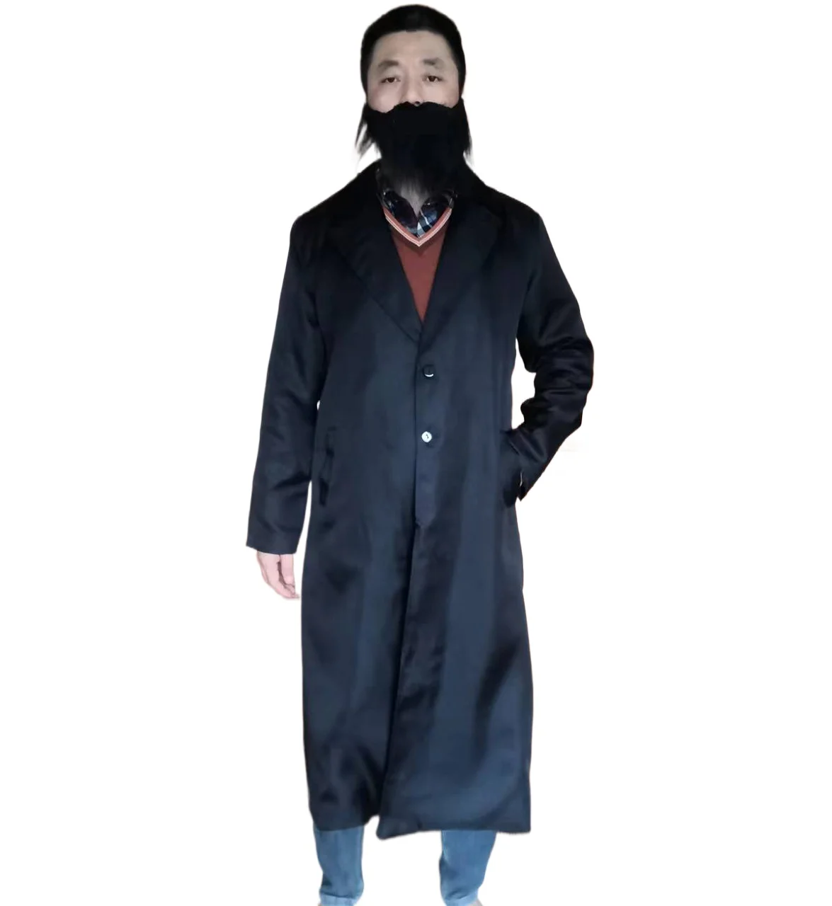 dress up Bekitcha Bekishe Bekeshe Beketche Purim Jewish Black Coat Costume polyester