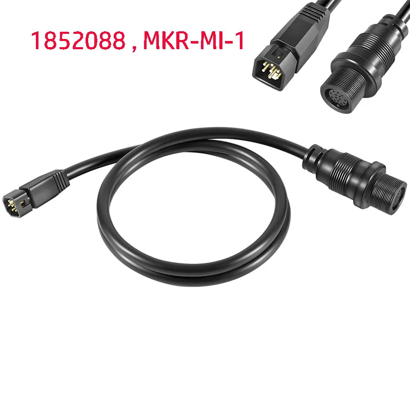 MKR-MI-1 Marine Adapter Cable 1852088 (30 Inches) Compatible with Humminbird HELIX 8, 9, 10, 12 or 15 Fish Finder