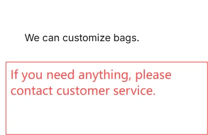 Customers can customize bags of any brand and style, welcome to inquire with pictures