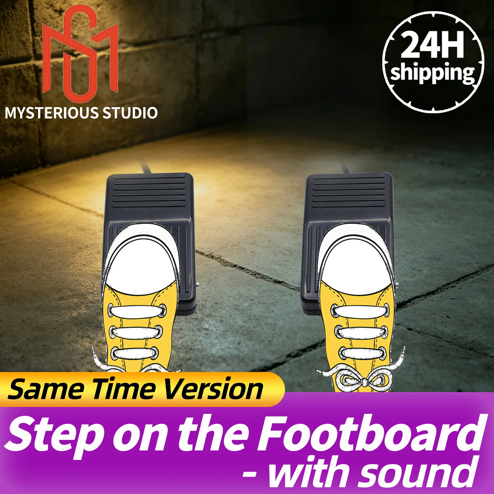 

Mysterious Studio Escape Room Prop Escape Game Mechanism Props Electronic Puzzle Superb 1987 GY Foot Switch Simultaneous Edition
