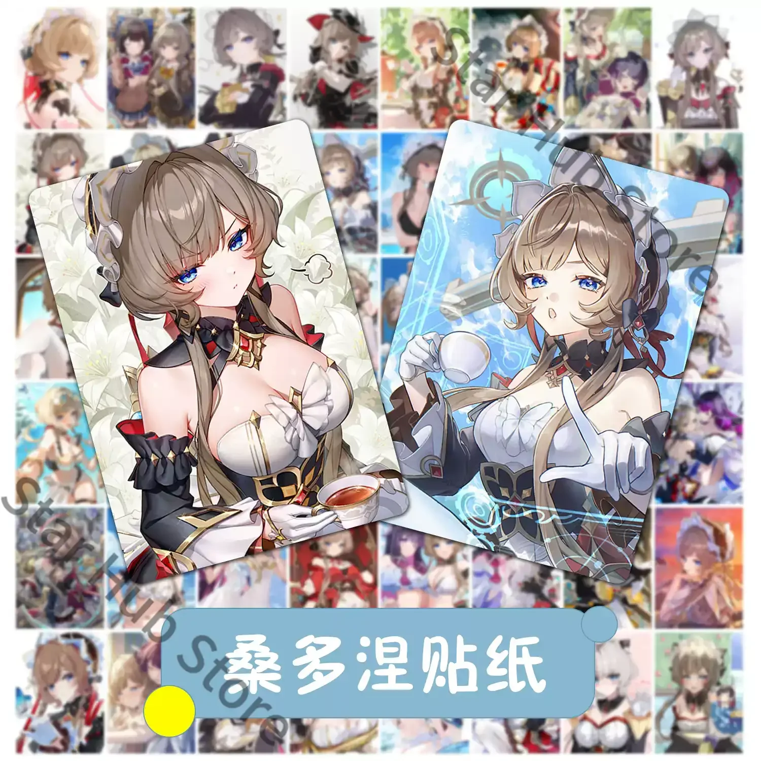 Autocollants décoratifs Genshin Impact Sandrone Marionette pour valise, ornements, cosplay, collègues, cadeau exquis, souvenir, anime