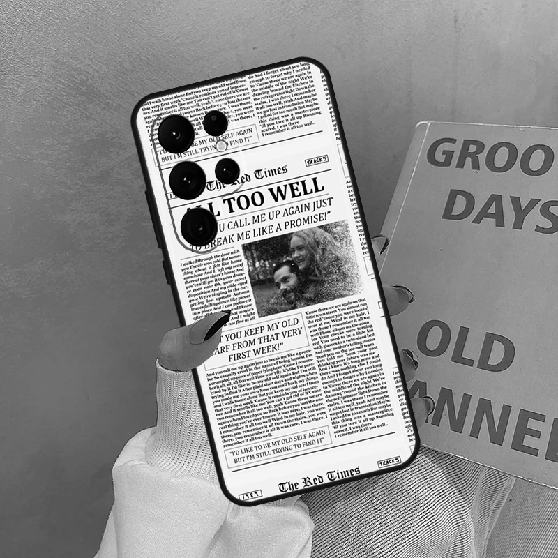 Etui z tekstem piosenki All Too Well na Samsung Galaxy S25 Ultra S20 S21 S22 S24 S23 Ultra S9 S10 Plus S25 FE Cover Coque