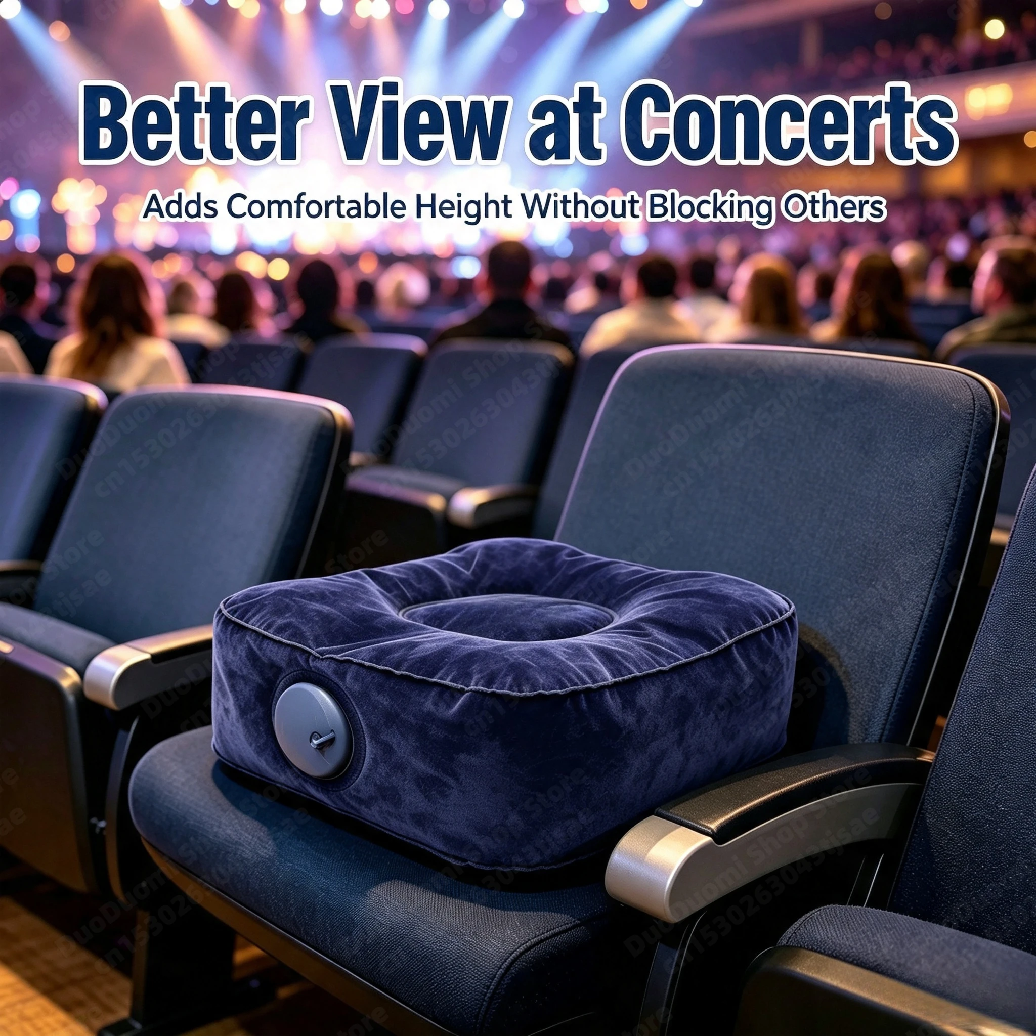 Inflatable Footrest Pillow, Ergonomic Under Desk Foot Cushion, Portable Leg Rest for Travel Office, Non-Slip Flocking Surface