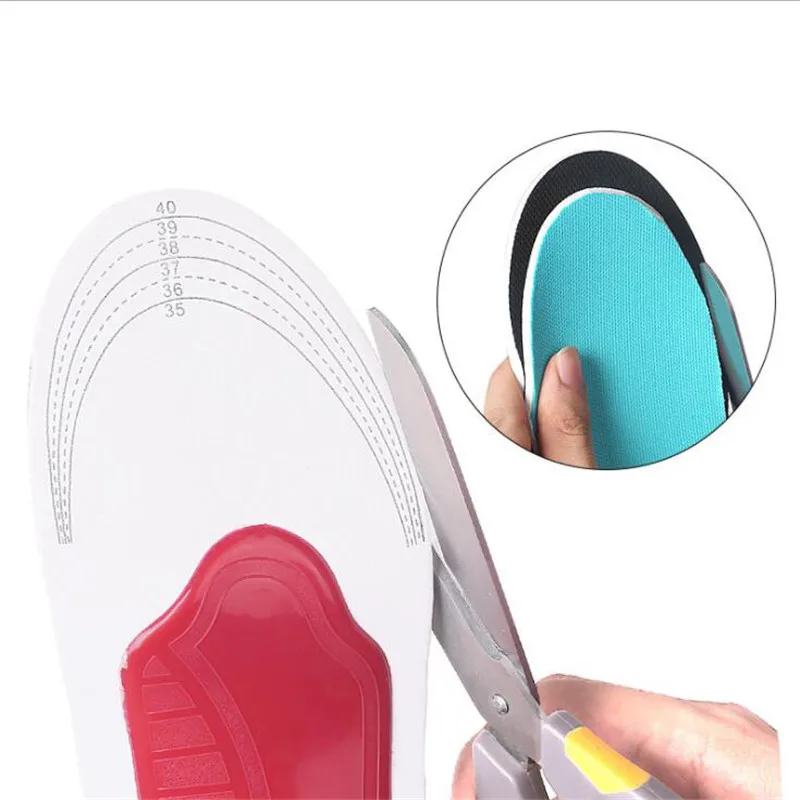 2PCS Orthotic High Arch Support Insoles Gel Pad Arch Support Flat Feet Women Men Orthopedic Foot Pain Unisex Shoes Sole