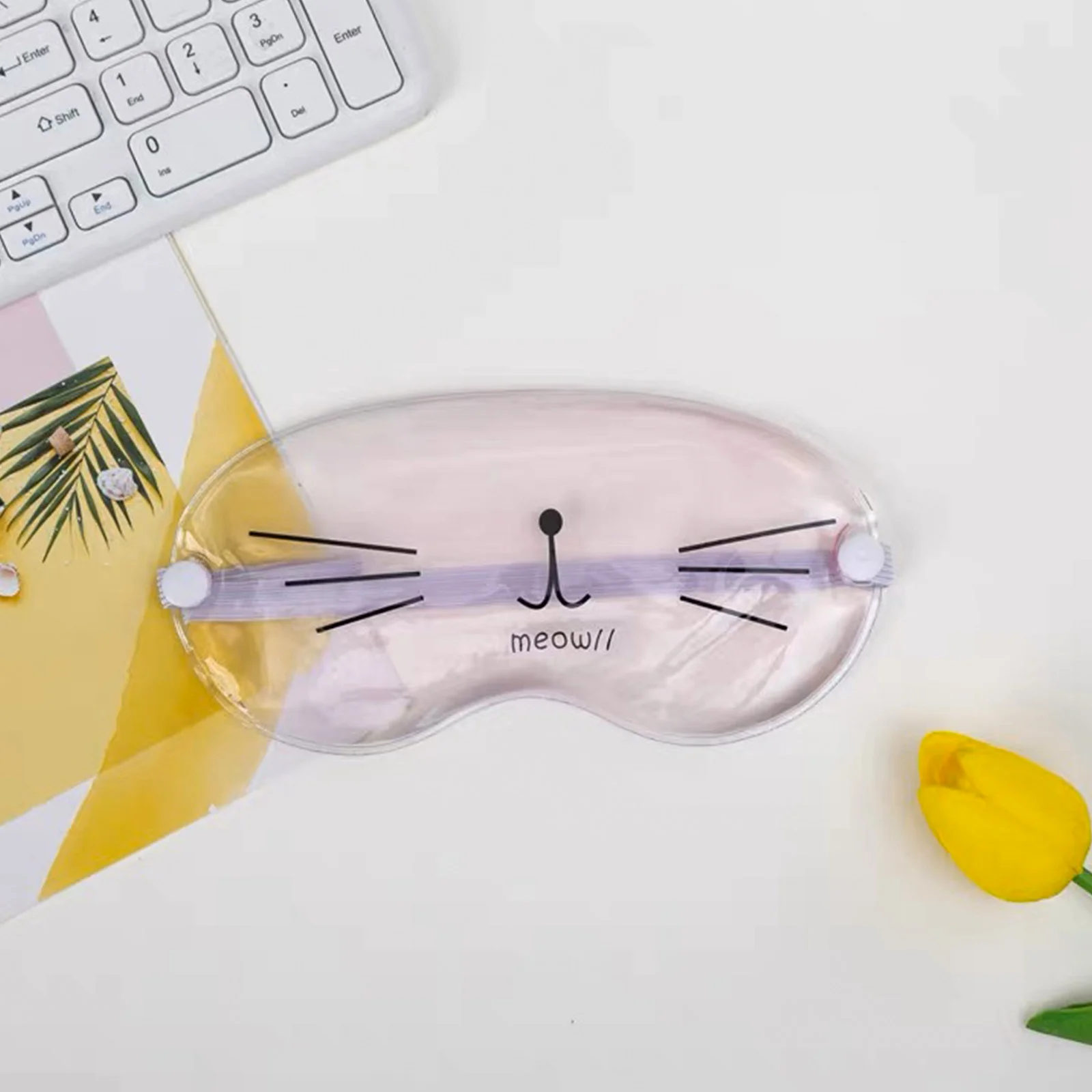 

2Pcs Ice Compress Eye Masks Reusable Cooling Sleep Aid for Relieving Eye Fatigue Dark Circles and Puffiness