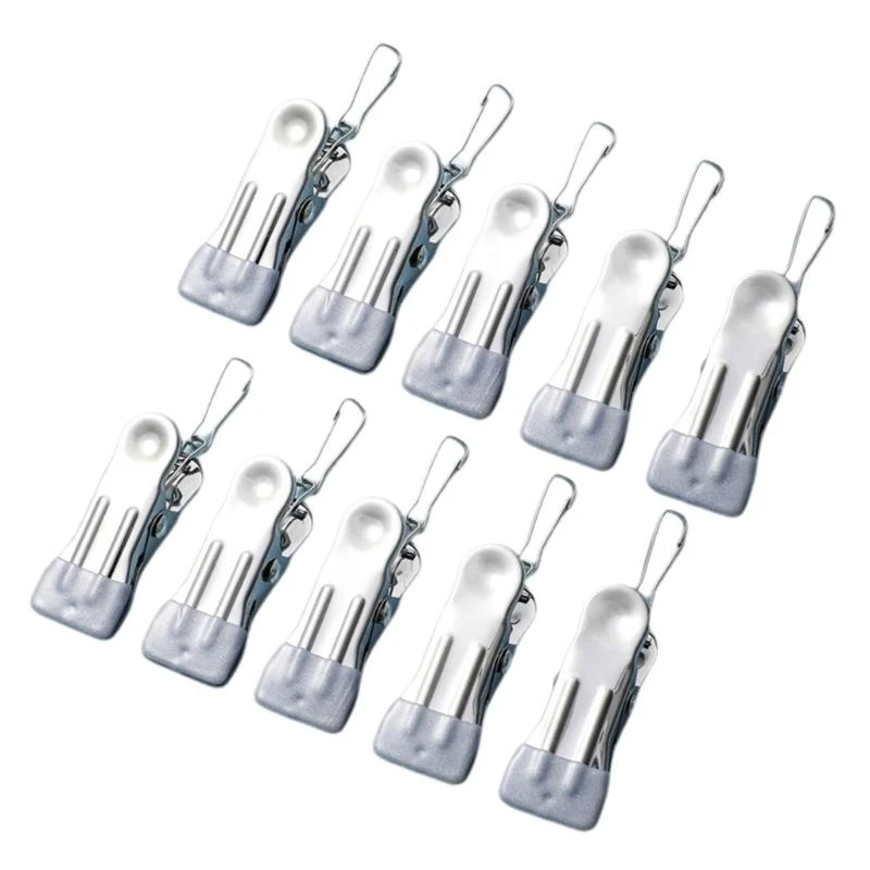 

10Pcs No Marking Clothes Pegs In Blue Perfect For Apartments And Trips