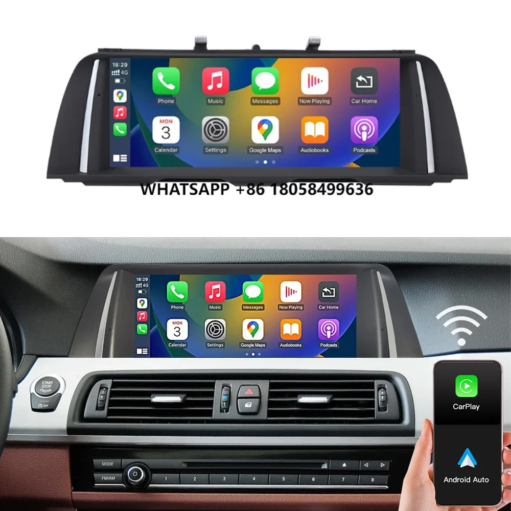 

1920*720 10.25'' Auto Carplay Android for BW Screen Linux 5 Series F10 F11 2010-2016 CIC NBT System Car Radio Multimedia Player